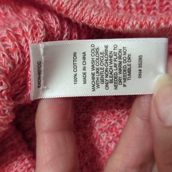 Express V-Neck Knit Tunic, Color Salmon Size XS-TP - Picture 15 of 15
